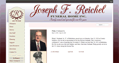 Desktop Screenshot of jfreichelfuneralhome.com