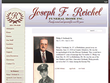 Tablet Screenshot of jfreichelfuneralhome.com